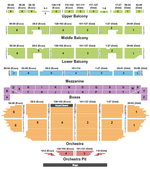 Fabulous Fox Theatre The Great Gatsby Seating Chart
